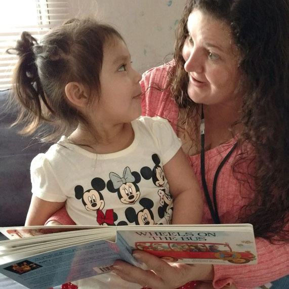 ELS Katie G reading with child